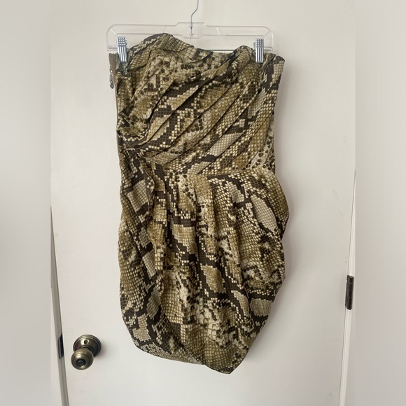 Michael Kors Snakeprint Strapless Mini Dress NWT - Picture 1 of 10